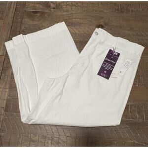 Gloria Vanderbilt Women’s Wide Leg Crop Pants Size 16 NWT High Rise Tummy Sculpt